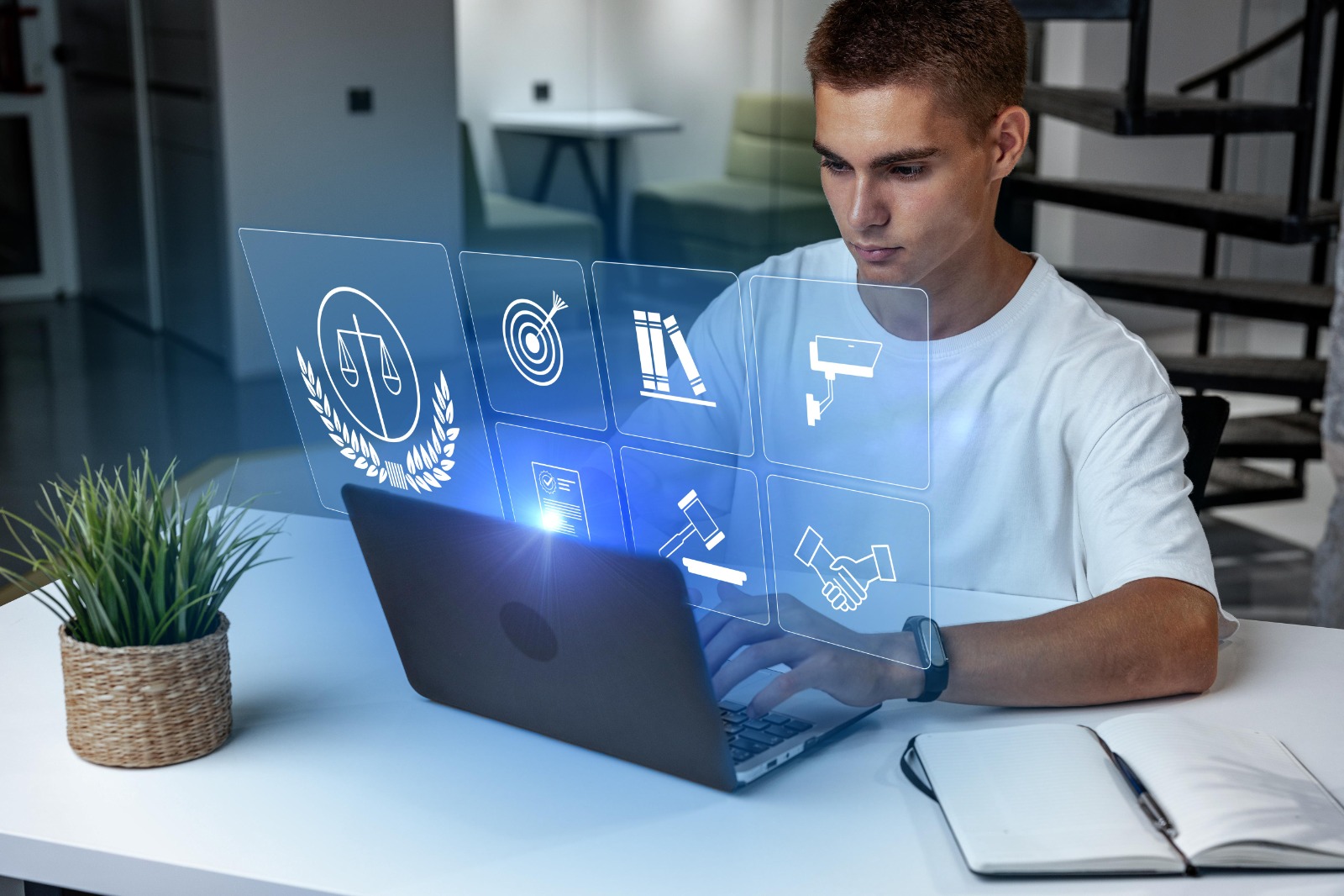 Professional skills and values visualization